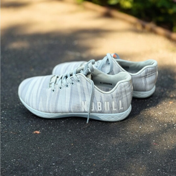 NoBull Ice Burst Light Gray Crossfit Trainer Sneakers. - Picture 2 of 7